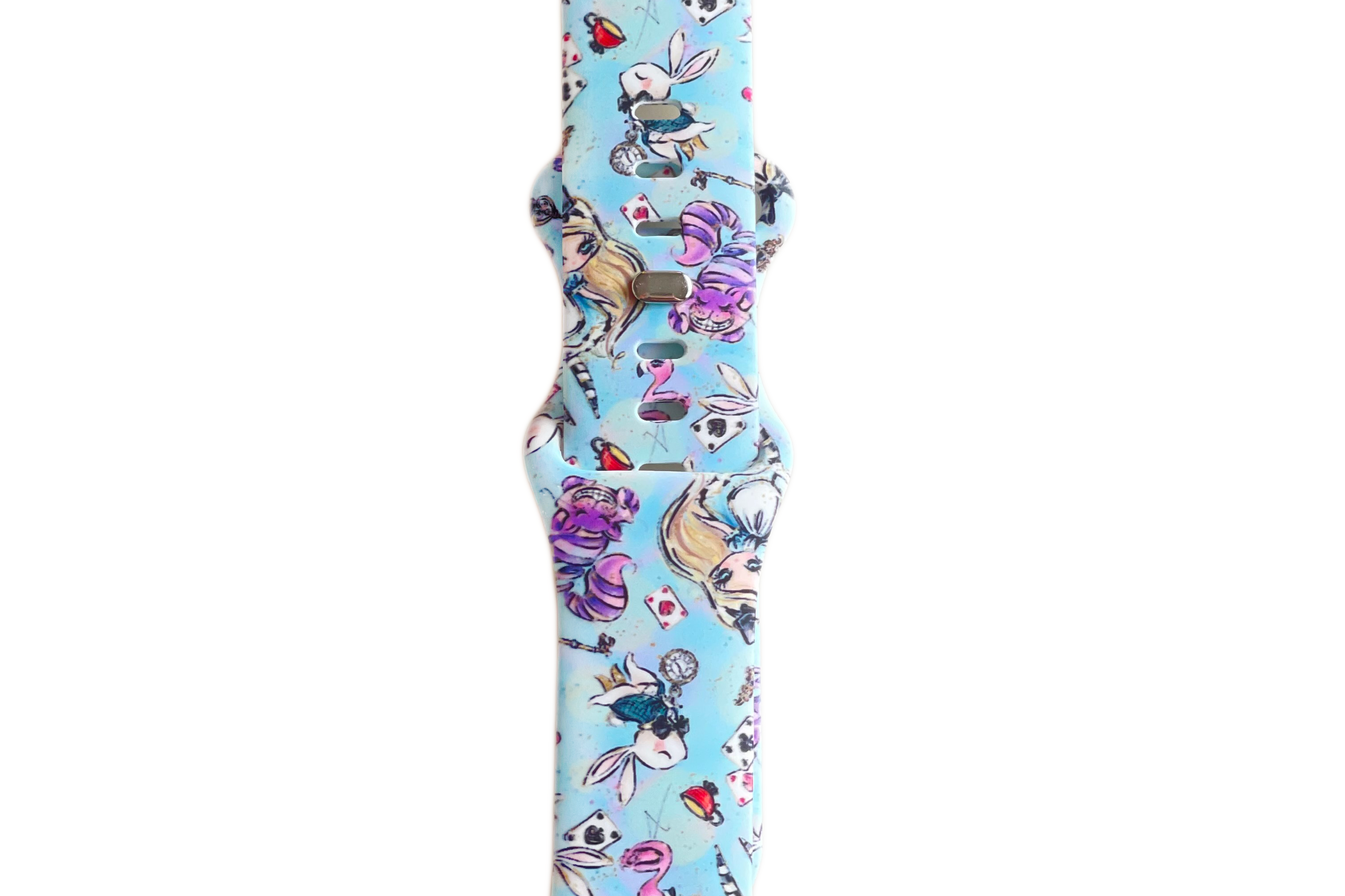 Apple Watch Band Alice In Wonderland - For Apple Watch Ultra and Series 1, 2, 3, 4, 5, 6, 7 & 8