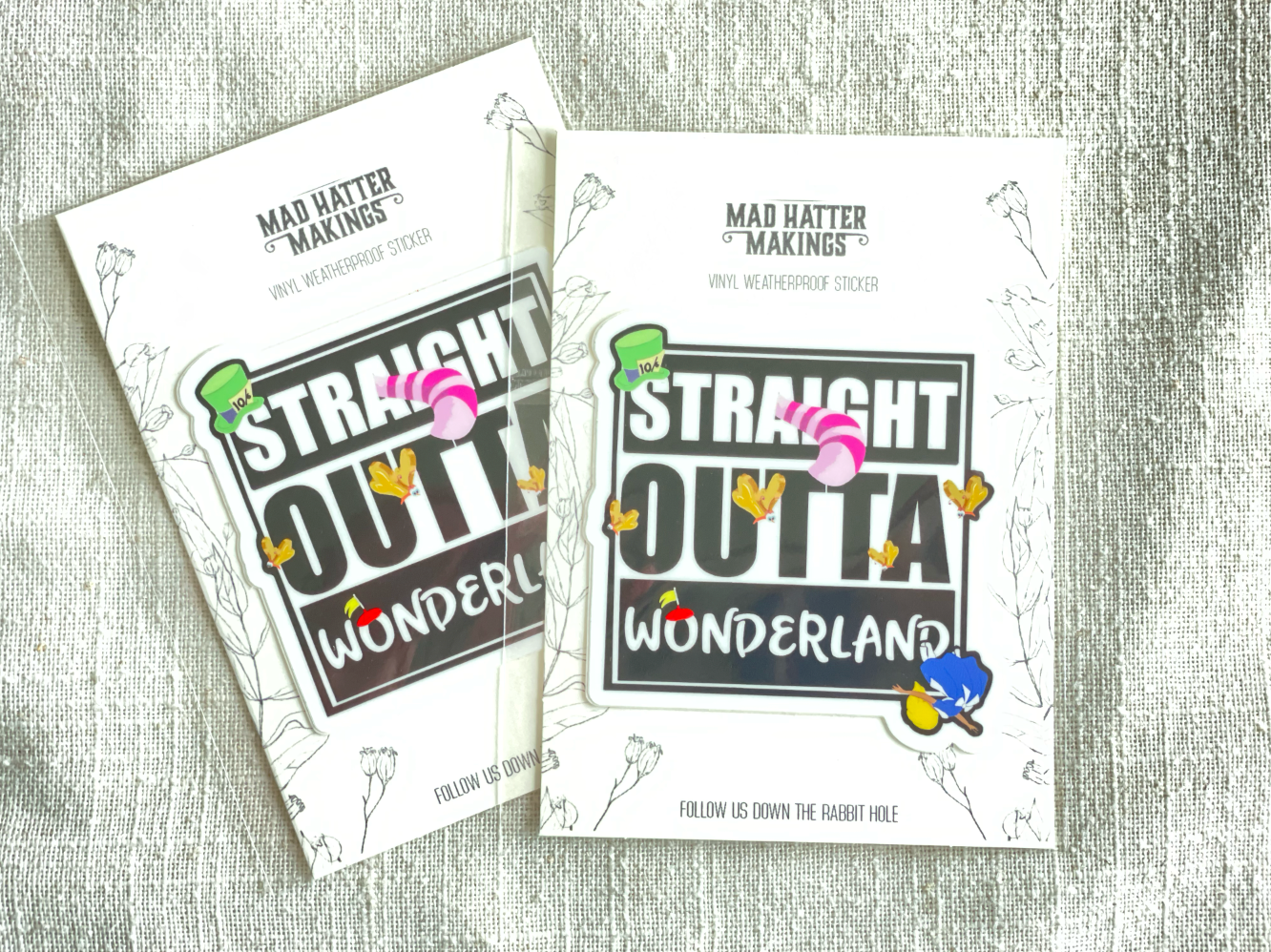Straight OUTTA Wonderland Vinyl Sticker